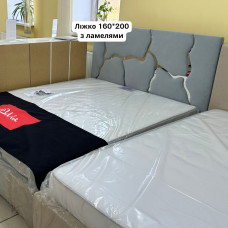 Ліжко Орос 160*200 без п.м. (сірий велюр)